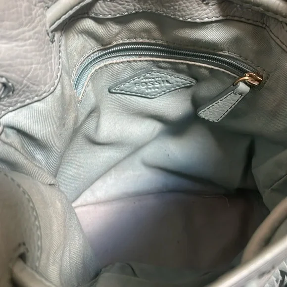 Fossil Fringed Bucket Bag - Picture 4 of 4